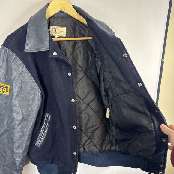 Vintage Canadian RCSCC Warrior Varsity Jacket Men’s M Wool Leather Sea Cadets - Picture 10 of 11